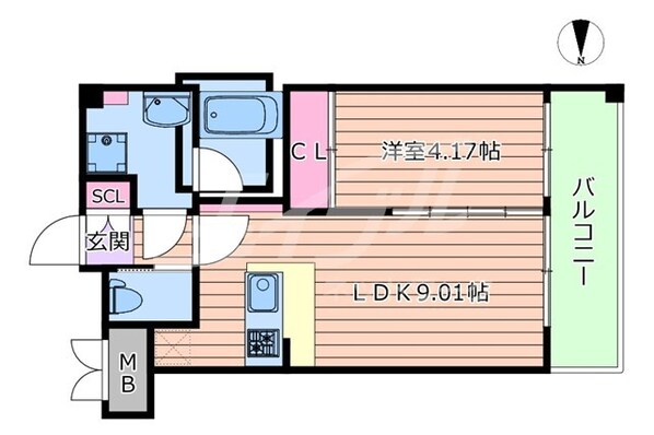 緑地公園駅 徒歩2分 3階の物件間取画像